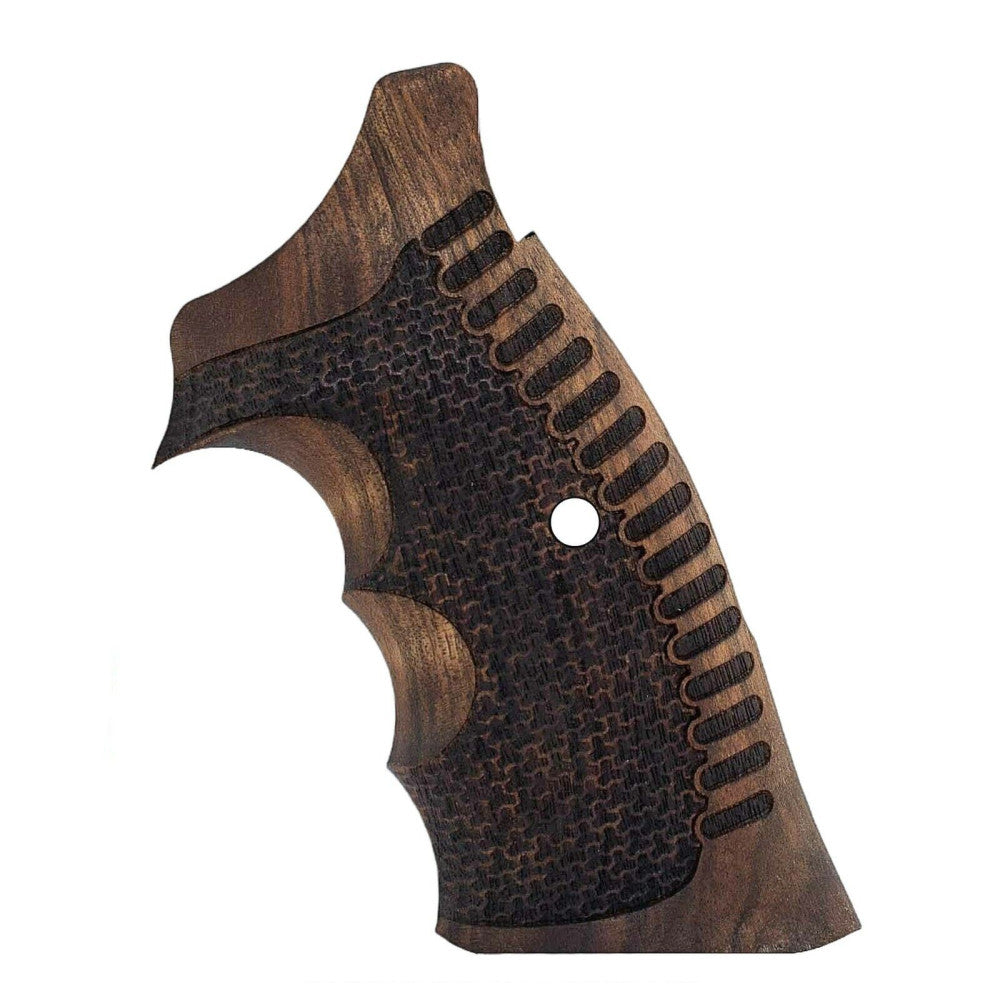 KSD Brand Smith Wesson K/L/X - Frame Round Butt, Turkish Walnut Grips