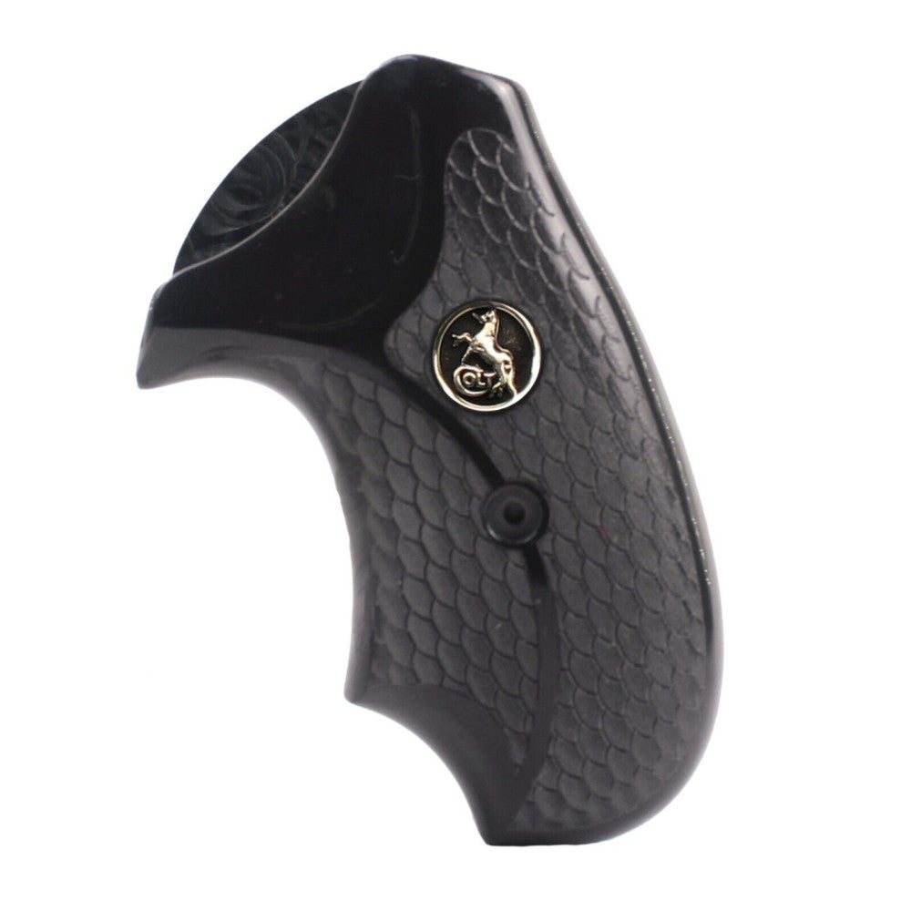 KSD Brand Colt Detective / Agent Cobra D Frame, Acrylic Black Grips