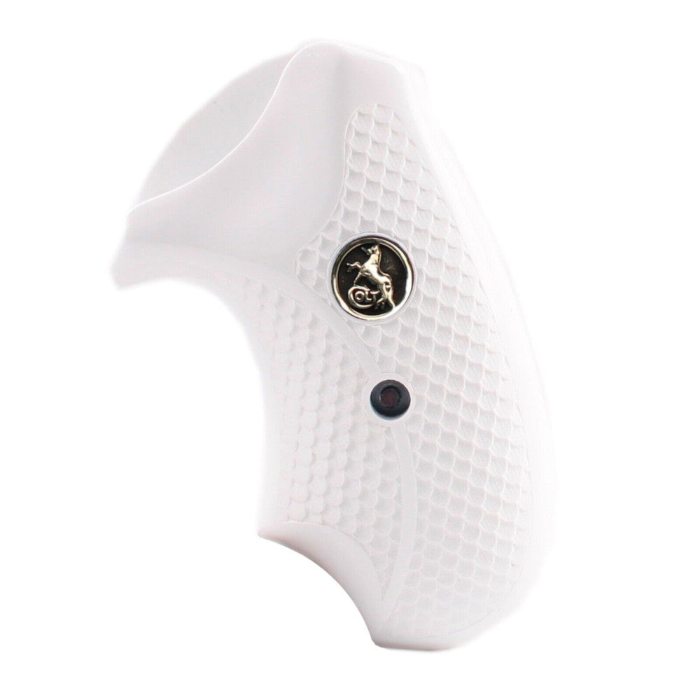 KSD Brand Colt Detective / Agent Cobra D Frame, Acrylic White Grips