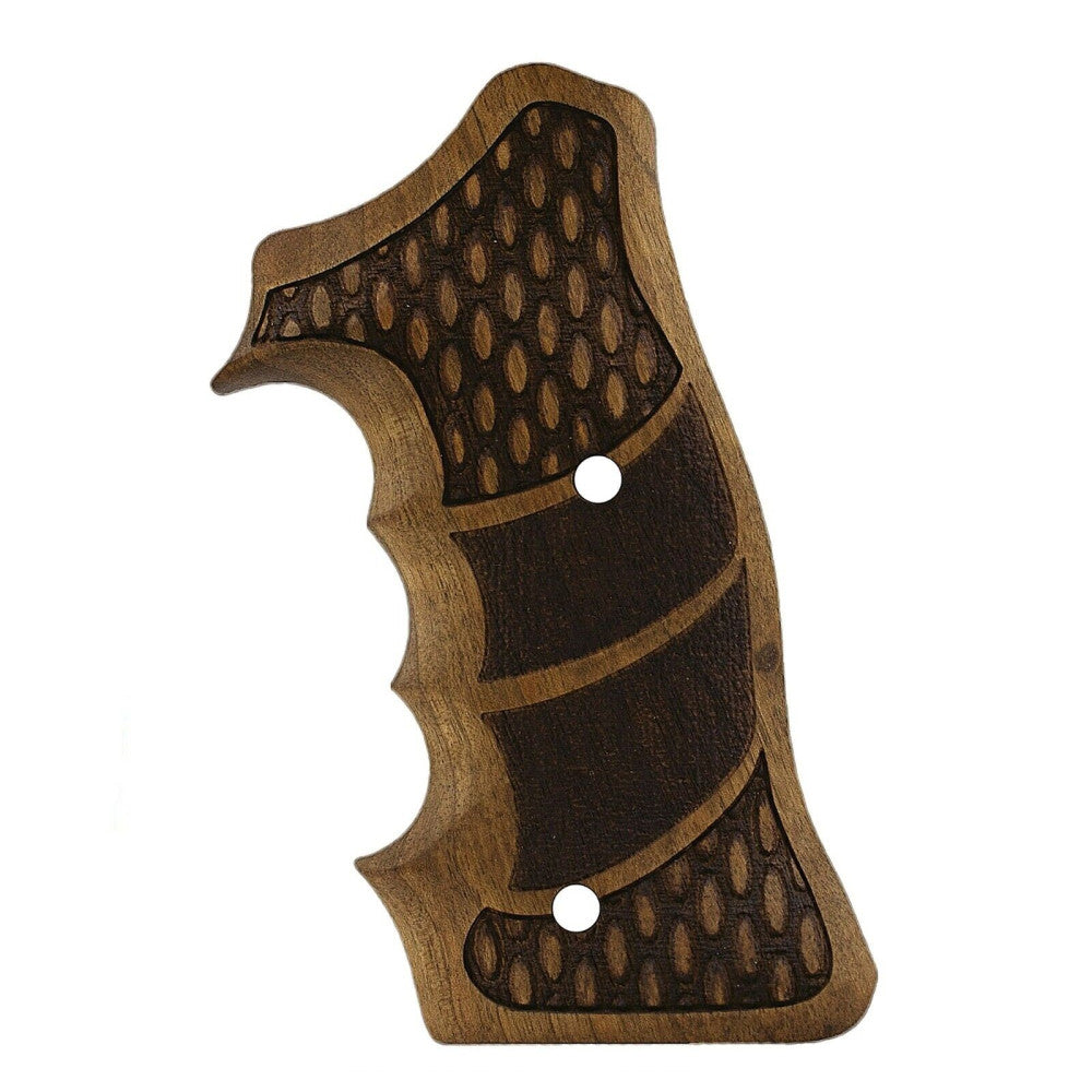 KSD Brand Smith Wesson K/L/X - Frame Round Butt, Turkish Walnut Grips
