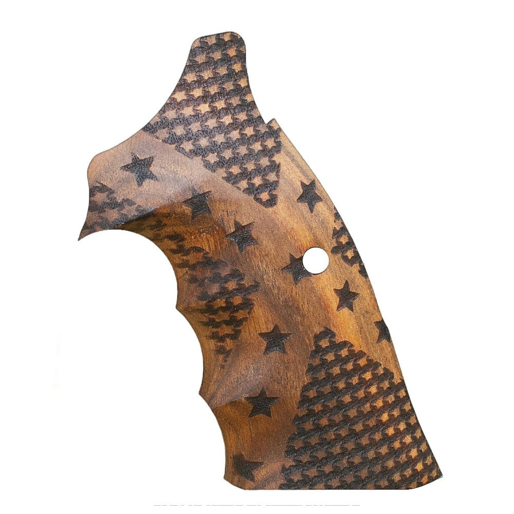 KSD Brand Smith Wesson K/L - Frame Square Butt, Turkish Walnut Grips