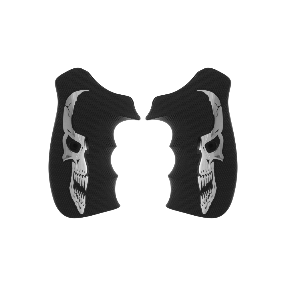 KSD Brand Smith Wesson K/L/X - Frame Round Butt, Acrylic Black Grips