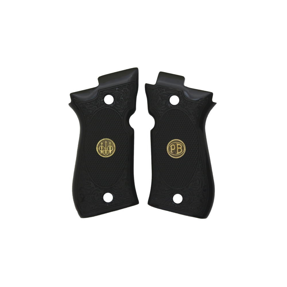 KSD Brand Beretta 81F - 81 FS - 84 F - 84 FS - 84 Cheetah, Acrylic Black Grips