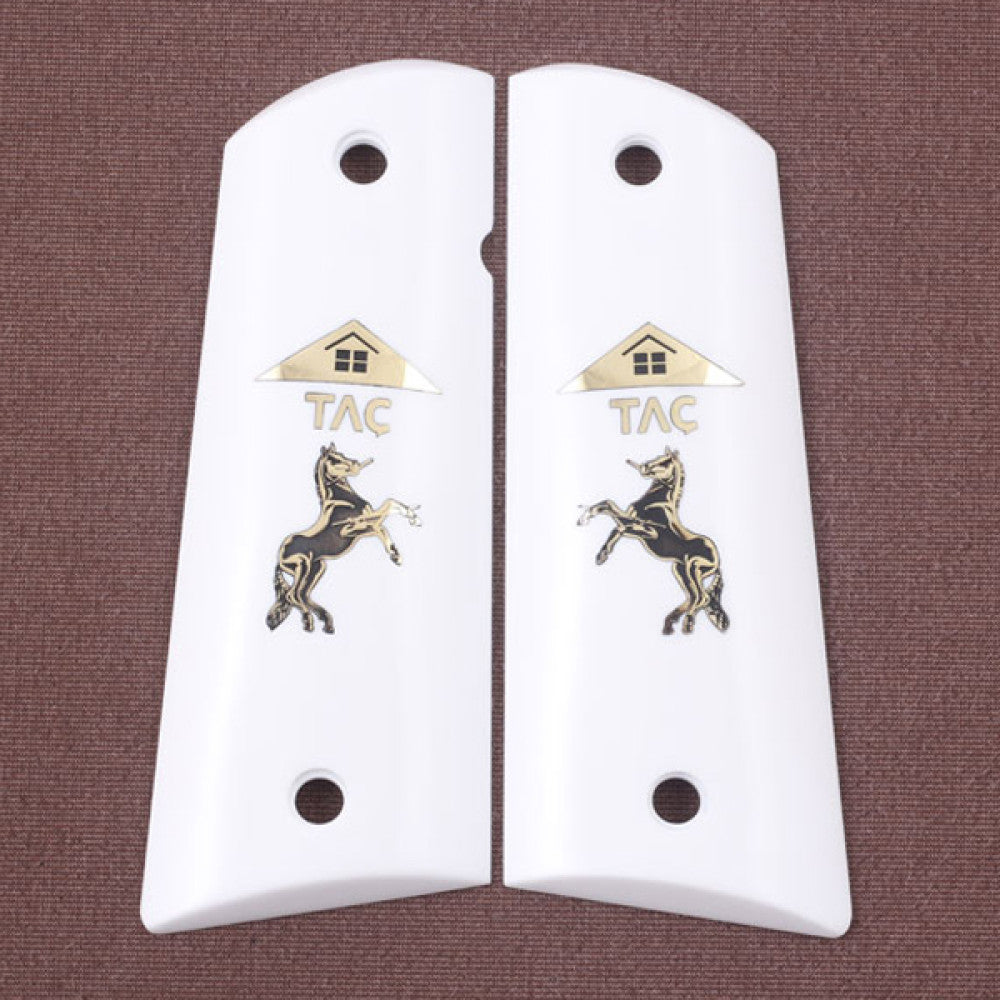 KSD Brand Colt 1911 FIT Model, Acrylic White Grips