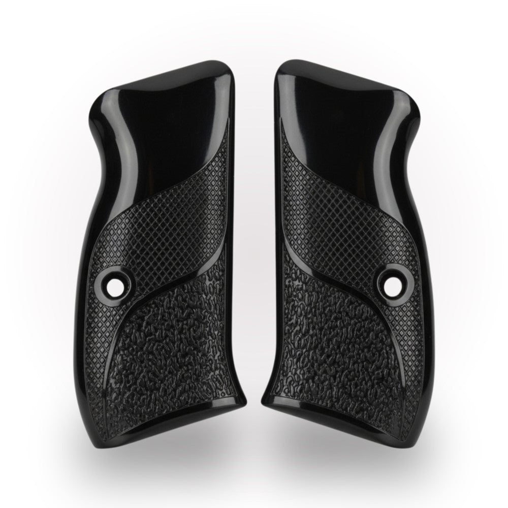 KSD Brand Cz Compact CZ 75 - 85 CZ P-01- P100 - C100 - T100 - P, Acrylic Black Grips