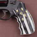 KSD Brand Smith Wesson K/L/X - Frame Round Butt, Acrylic White Grips