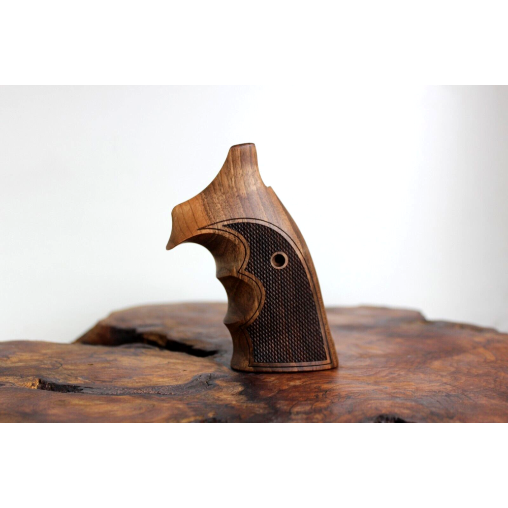 KSD Brand Smith Wesson K/L - Frame Square Butt, Turkish Walnut Grips