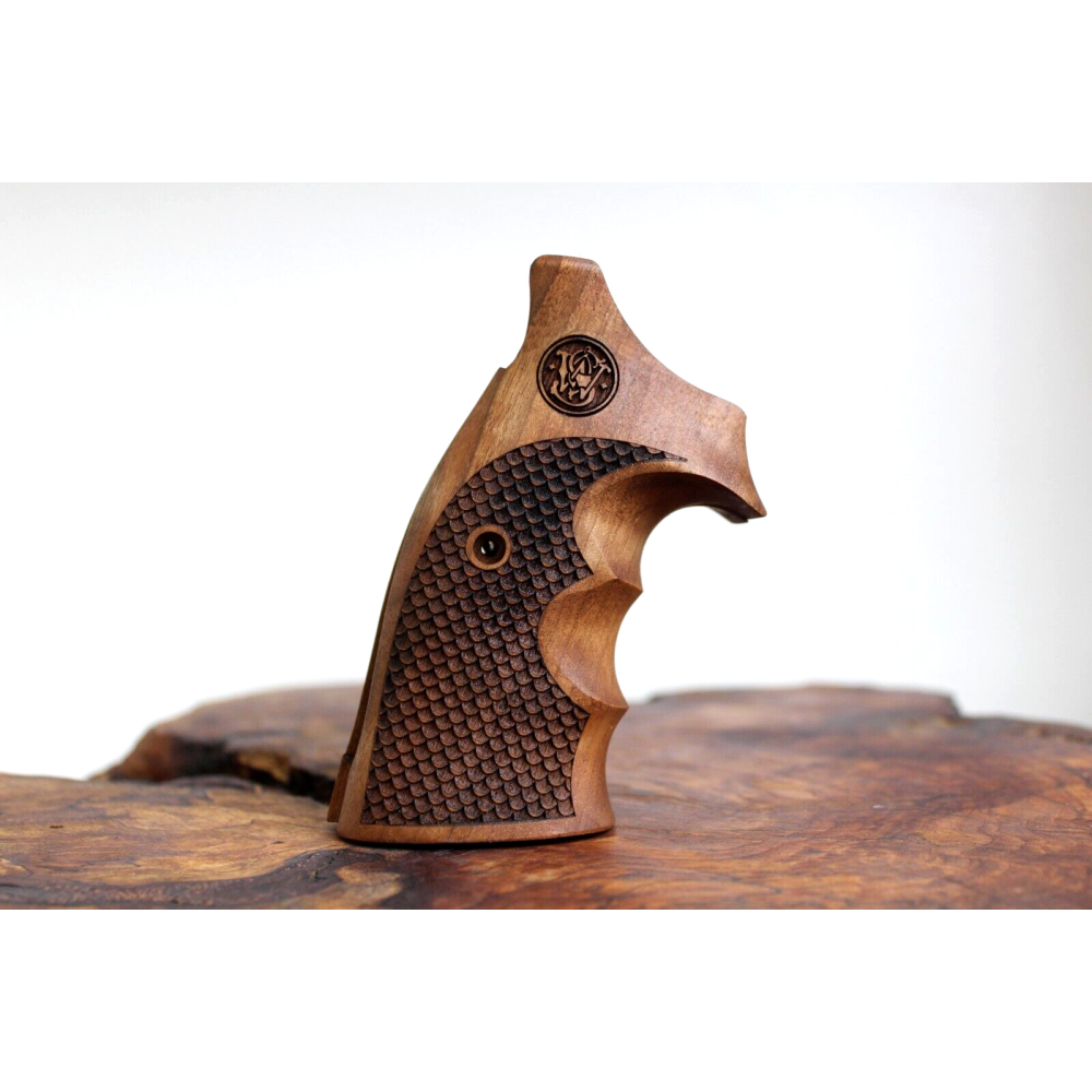 KSD Brand Smith Wesson K/L - Frame Square Butt, Turkish Walnut Grips