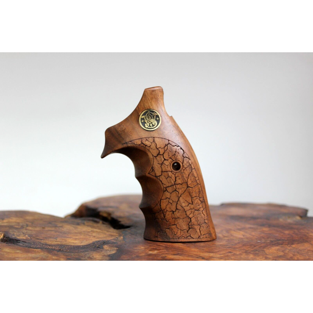 KSD Brand Smith Wesson K/L - Frame Square Butt, Turkish Walnut Grips