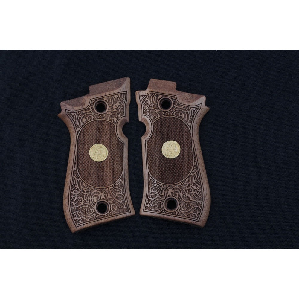 KSD Brand Beretta 81F - 81 FS - 84 F - 84 FS - 84 Cheetah, Turkish Walnut Grips