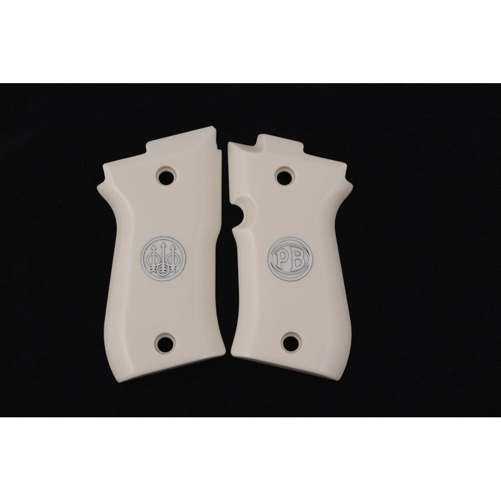 KSD Brand Beretta 81F - 81 FS - 84 F - 84 FS - 84 Cheetah, Acrylic Ivory Grips