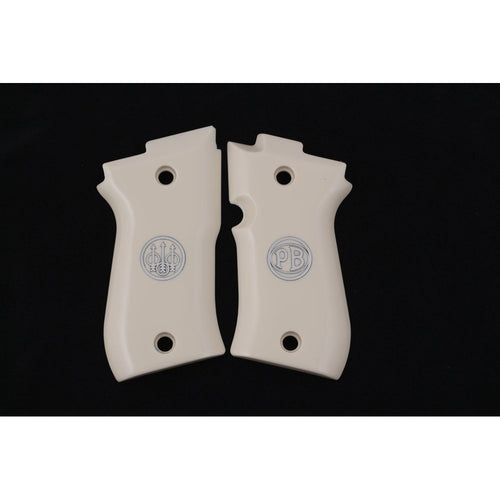 KSD Brand Beretta 81F - 81 FS - 84 F - 84 FS - 84 Cheetah, Acrylic Ivory Grips