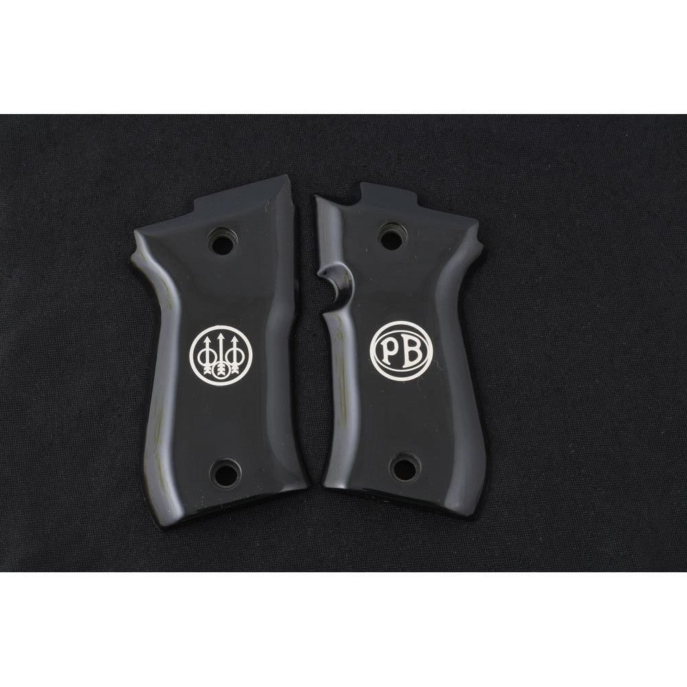 KSD Brand Beretta 81F - 81 FS - 84 F - 84 FS - 84 Cheetah, Acrylic Black Grips