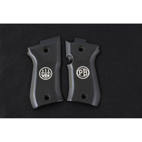 KSD Brand Beretta 81F - 81 FS - 84 F - 84 FS - 84 Cheetah, Acrylic Black Grips