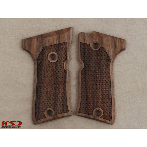 KSD Brand Beretta 92 Compact, Turkish Walnut Grips