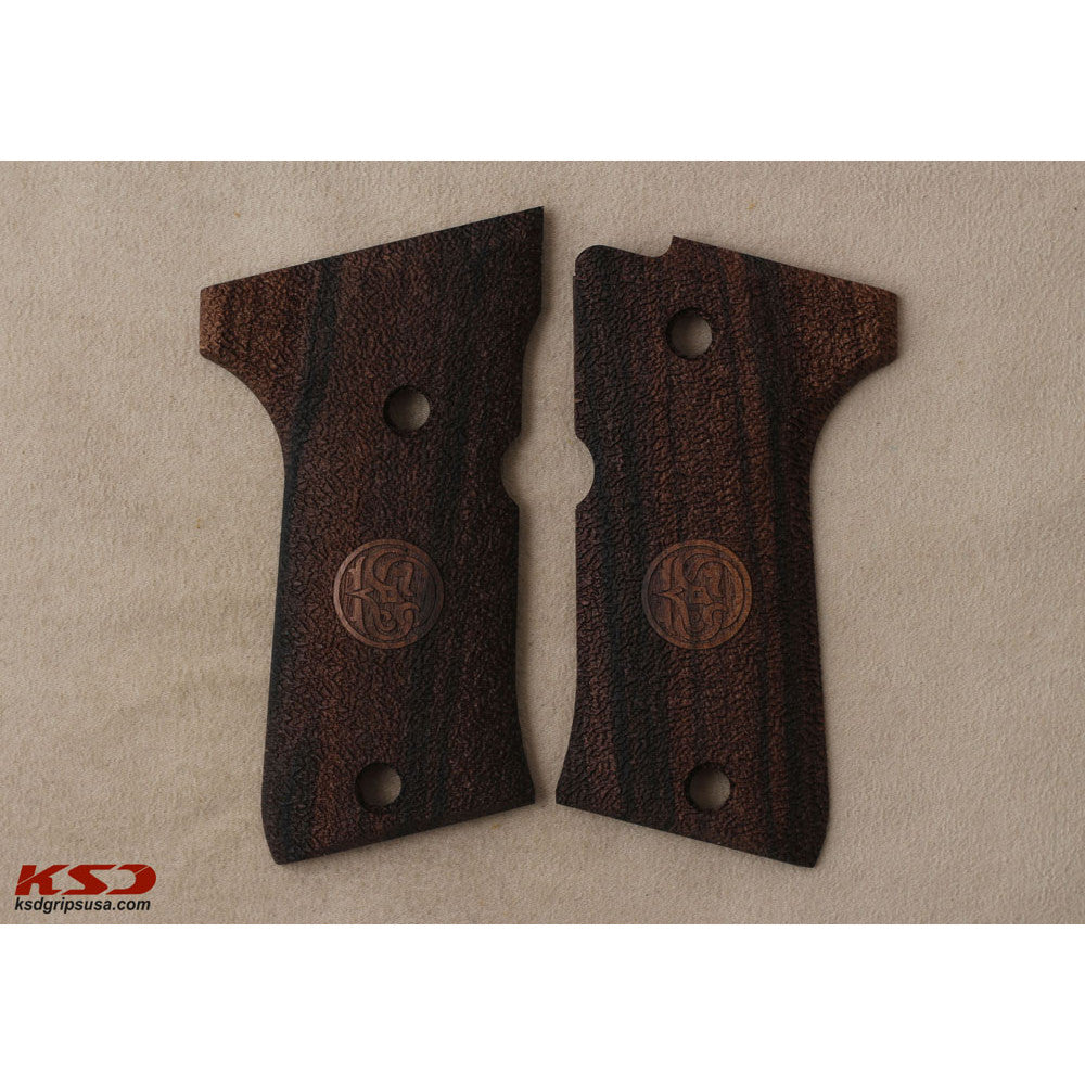 KSD Brand Beretta 92 Compact, Turkish Walnut Grips