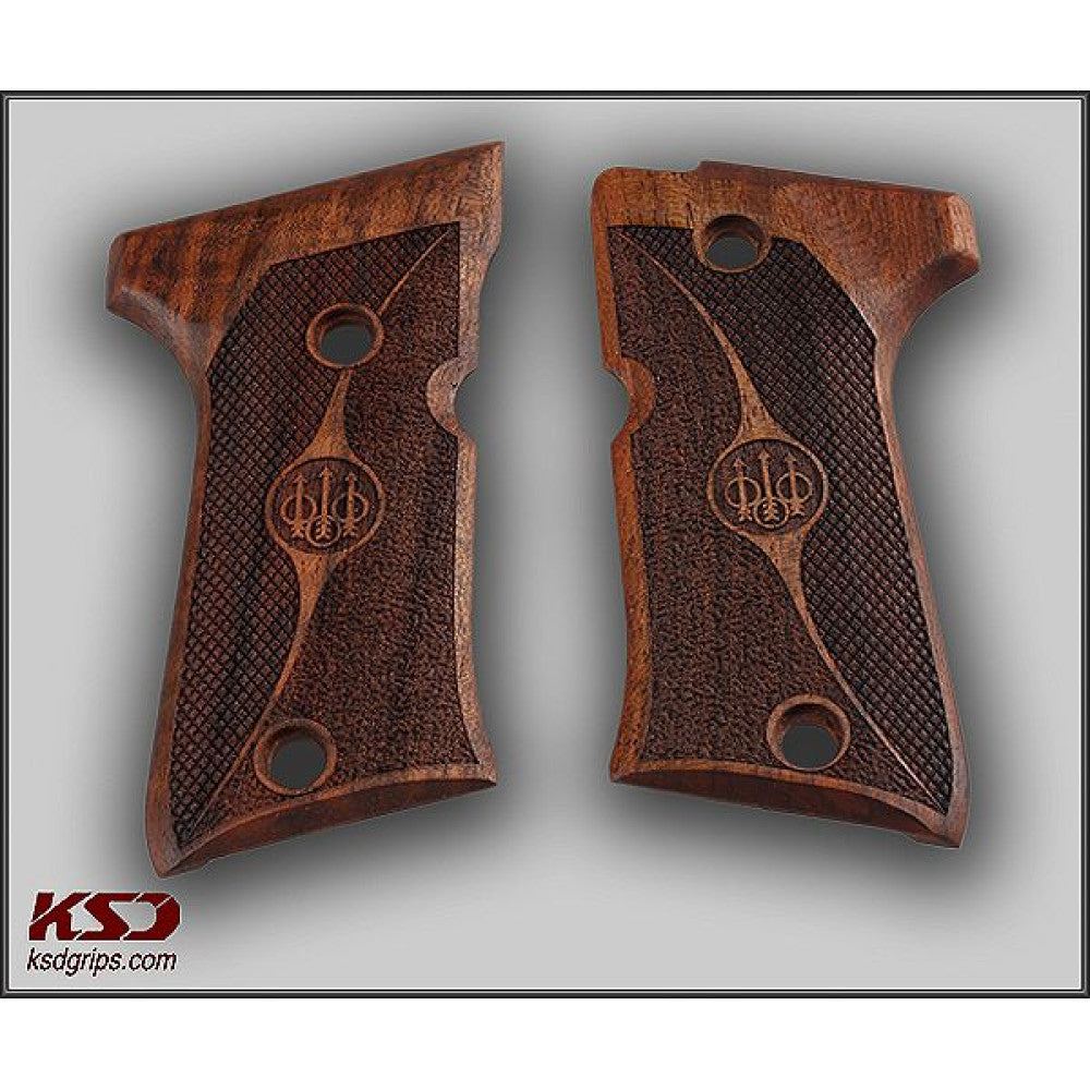 KSD Brand Beretta 92 Compact, Turkish Walnut Grips