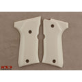 KSD Brand Beretta 92 Compact, Acrylic Ivory Grips