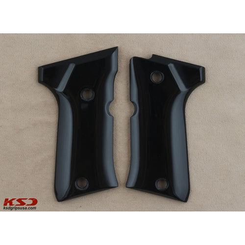 KSD Brand Beretta 92 Compact, Acrylic Black Grips