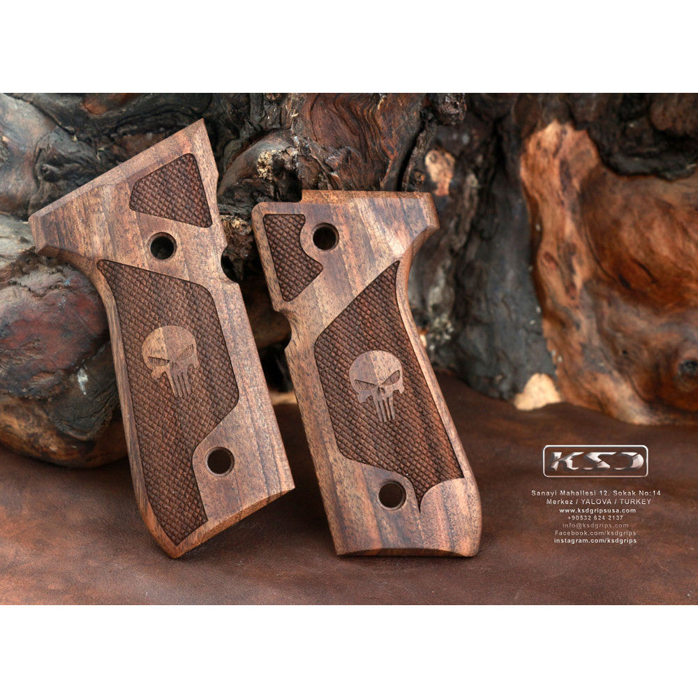 KSD Brand Beretta 92FS, 92, 92F, 92A1, 92FS INOX, 92G, 92D, 96, 96D,, Turkish Walnut Grips