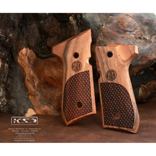 KSD Brand Beretta 92FS, 92, 92F, 92A1, 92FS INOX, 92G, 92D, 96, 96D,, Turkish Walnut Grips