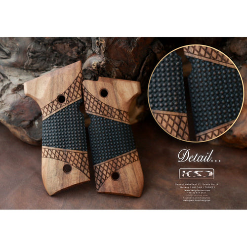 KSD Brand Beretta 92FS, 92, 92F, 92A1, 92FS INOX, 92G, 92D, 96, 96D,, Turkish Walnut Grips