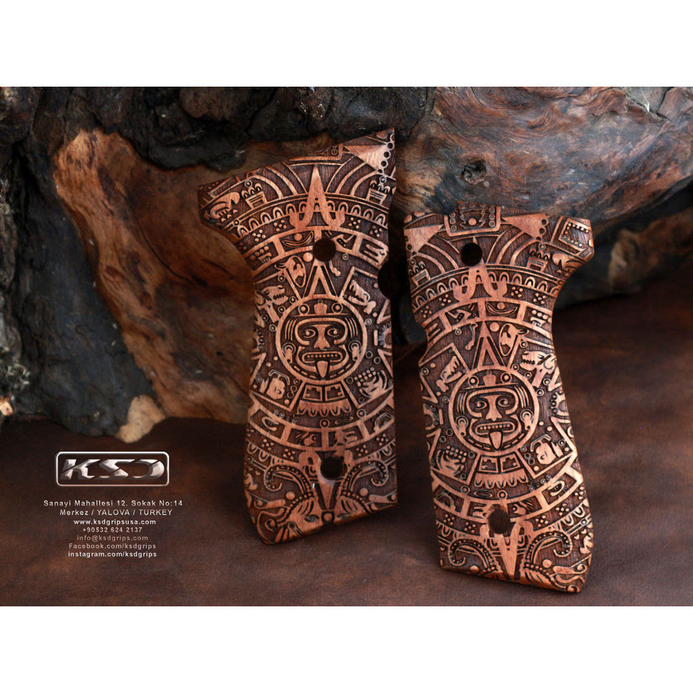 KSD Brand Beretta 92FS, 92, 92F, 92A1, 92FS INOX, 92G, 92D, 96, 96D,, Turkish Walnut Grips