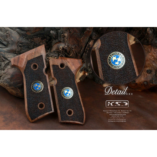 KSD Brand Beretta 92FS, 92, 92F, 92A1, 92FS INOX, 92G, 92D, 96, 96D,, Turkish Walnut Grips