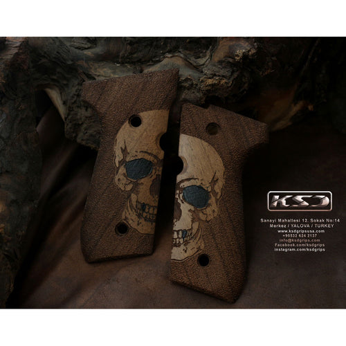 KSD Brand Beretta 92FS, 92, 92F, 92A1, 92FS INOX, 92G, 92D, 96, 96D,, Turkish Walnut Grips