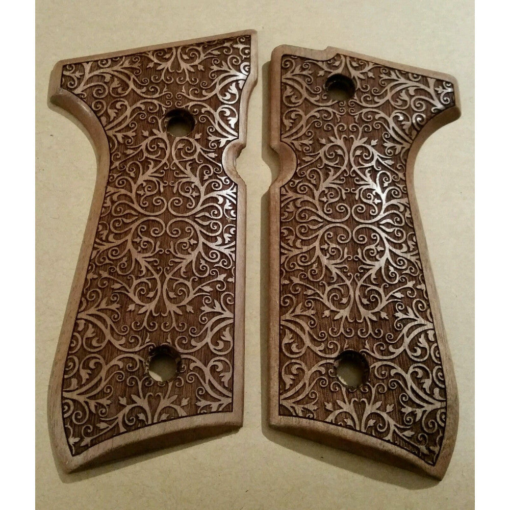 KSD Brand Beretta 92FS, 92, 92F, 92A1, 92FS INOX, 92G, 92D, 96, 96D,, Turkish Walnut Grips