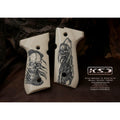 KSD Brand Beretta 92FS, 92, 92F, 92A1, 92FS INOX, 92G, 92D, 96, 96D,, Acrylic Ivory Grips
