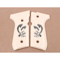 KSD Brand Beretta 92FS, 92, 92F, 92A1, 92FS INOX, 92G, 92D, 96, 96D,, Acrylic Ivory Grips