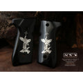 KSD Brand Beretta 92FS, 92, 92F, 92A1, 92FS INOX, 92G, 92D, 96, 96D,, Acrylic Black Grips
