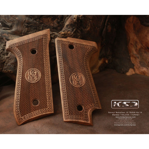KSD Brand Beretta 92S, Turkish Walnut Grips