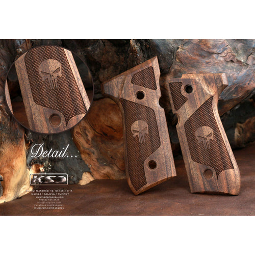 KSD Brand Beretta 92FS, 92, 92F, 92A1, 92FS INOX, 92G, 92D, 96, 96D,, Turkish Walnut Grips