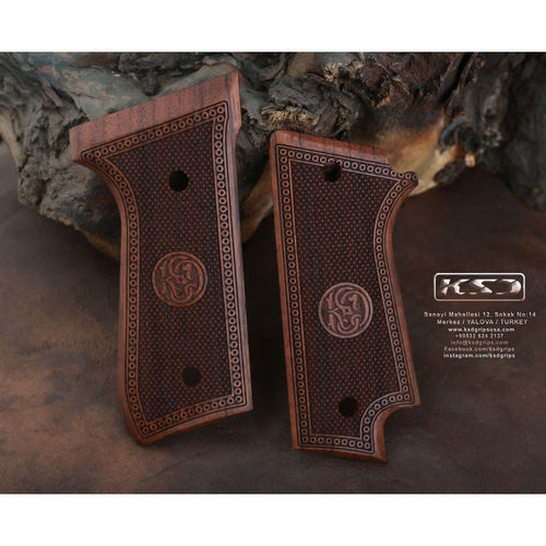 KSD Brand Beretta 92S Rare, Turkish Walnut Grips