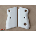 KSD Brand Beretta Mod 71 - 72 - 75 Jaguar, Acrylic White Grips