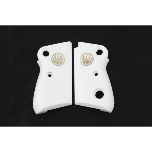 KSD Brand Beretta Mod 71 - 72 - 75 Jaguar, Acrylic White Grips