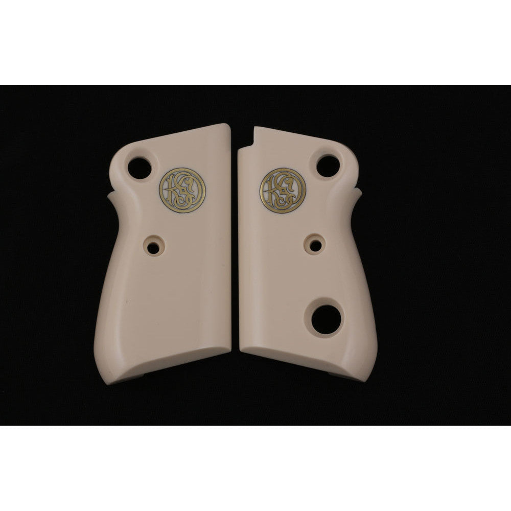 KSD Brand Beretta Mod 71 - 72 - 75 Jaguar, Acrylic Ivory Grips