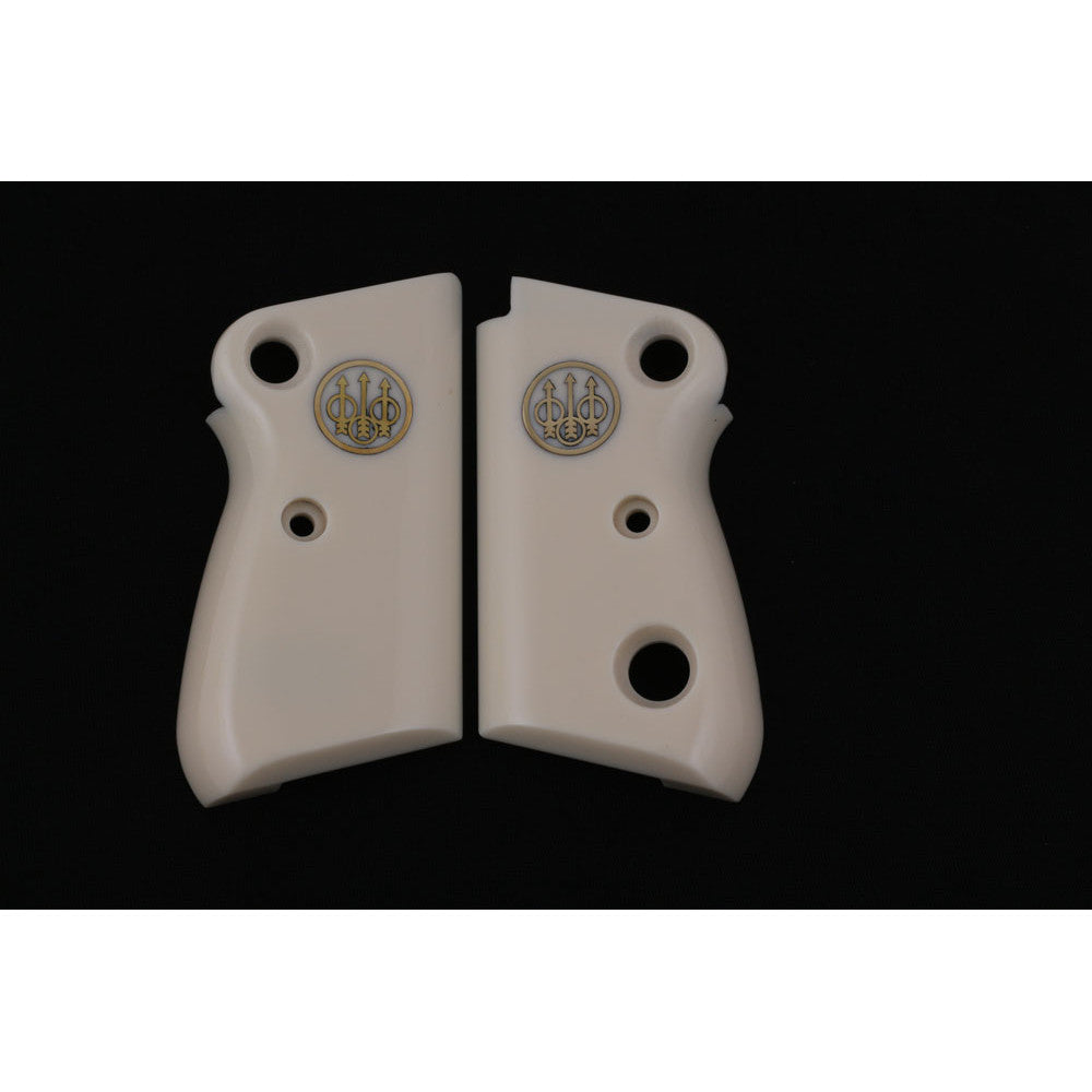 KSD Brand Beretta Mod 71 - 72 - 75 Jaguar, Acrylic Ivory Grips