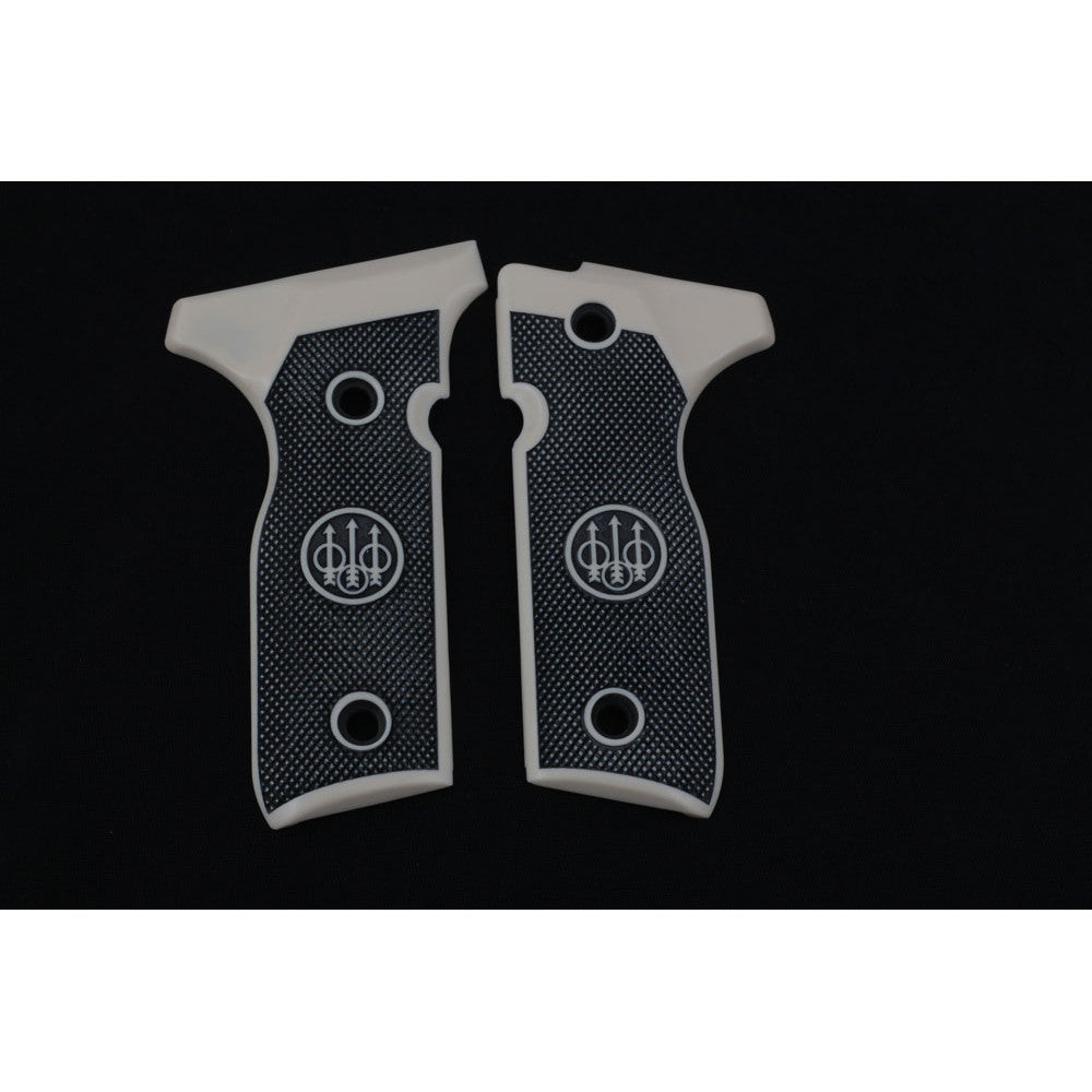KSD Brand Beretta Mod 8000 / 8040 F Stoeger, Acrylic White Grips