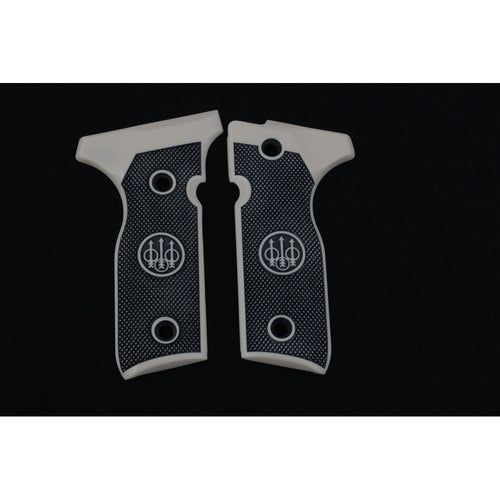 KSD Brand Beretta Mod 8000 / 8040 F Stoeger, Acrylic White Grips