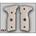 KSD Brand Beretta Mod 8000 / 8040 F Stoeger, Acrylic Ivory Grips