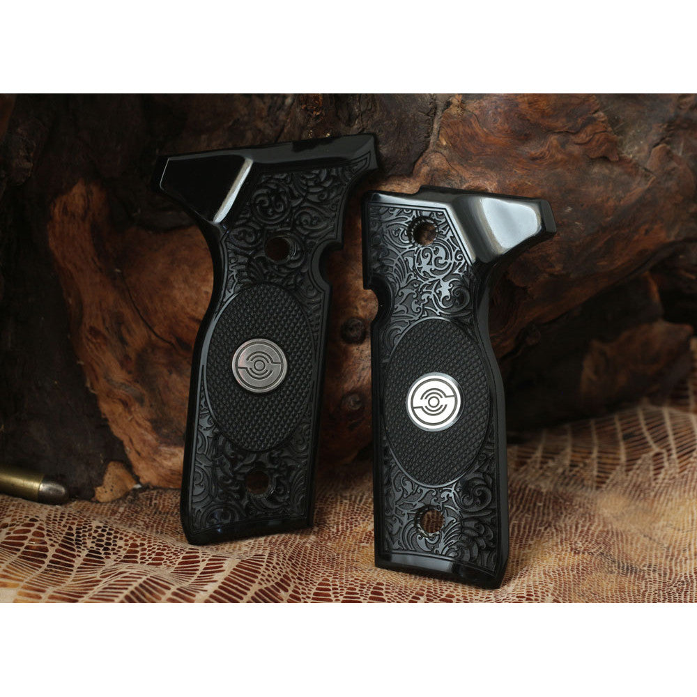 KSD Brand Beretta Mod 8000 / 8040 F Stoeger, Acrylic Black Grips