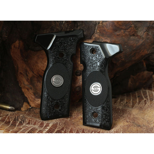 KSD Brand Beretta Mod 8000 / 8040 F Stoeger, Acrylic Black Grips