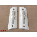 KSD Brand Colt 1911 FIT Model, Acrylic White Grips