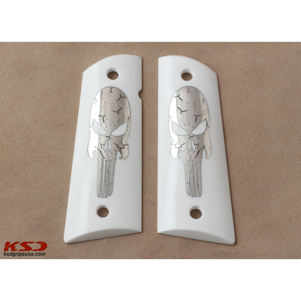 KSD Brand Colt 1911 FIT Model, Acrylic White Grips