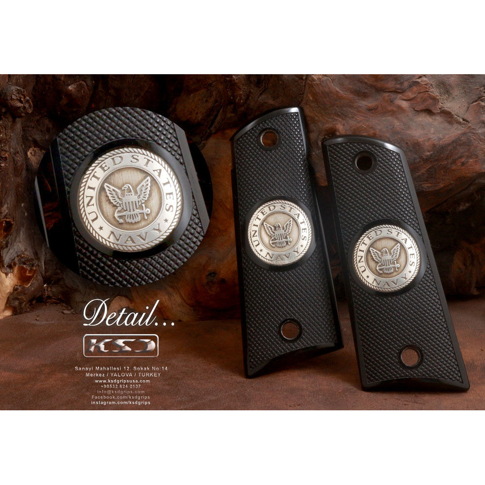 KSD Brand Colt 1911 FIT Model, Acrylic Black Grips
