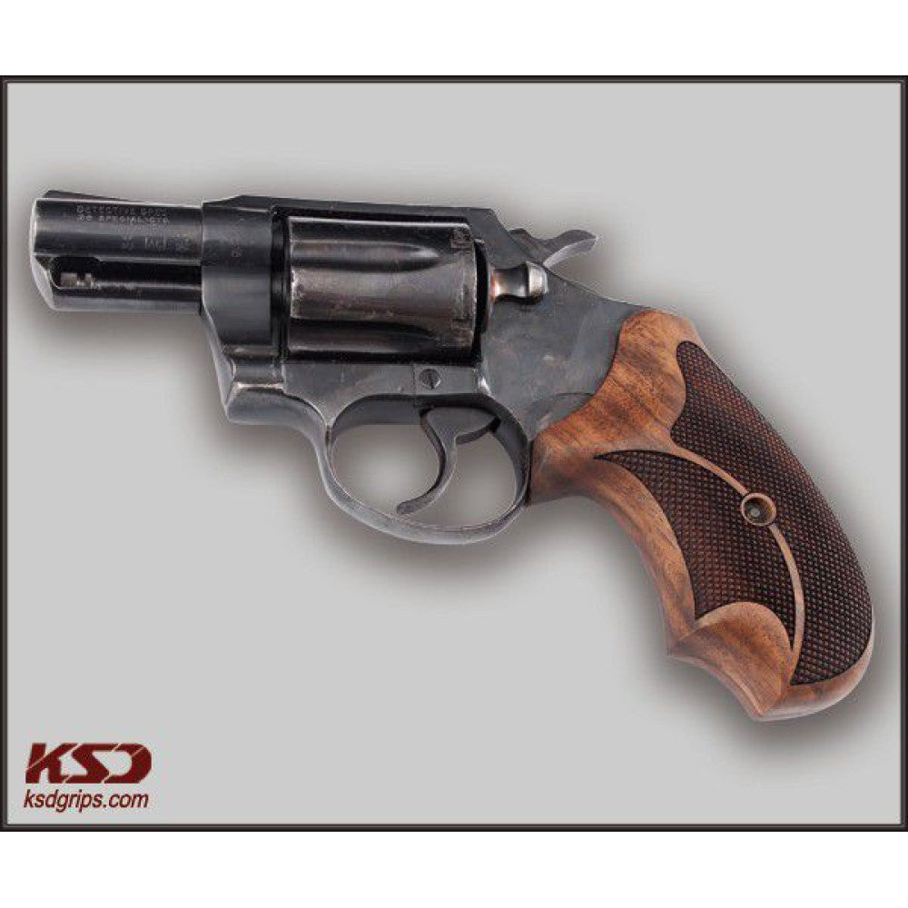 KSD Brand Colt Detective / Agent Cobra D Frame, Turkish Walnut Grips