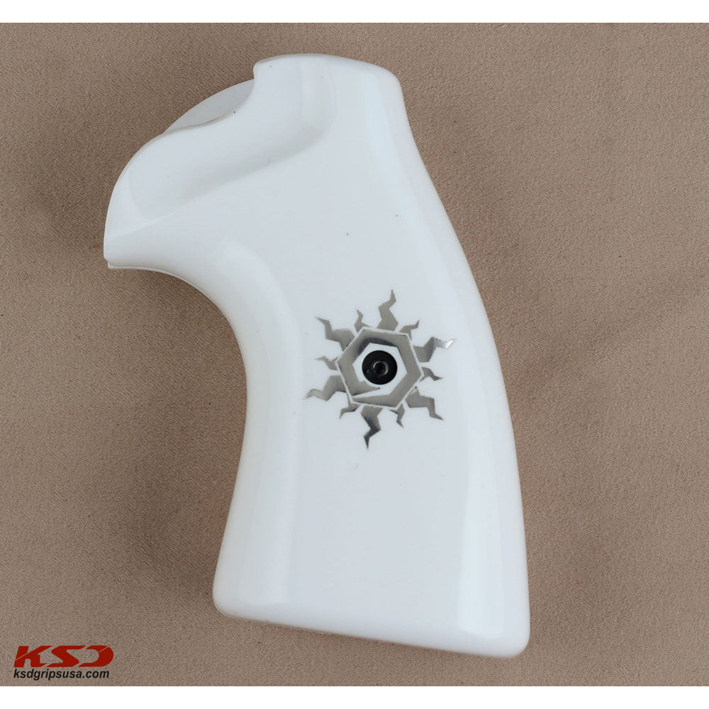 KSD Brand Colt Python, Acrylic White Grips